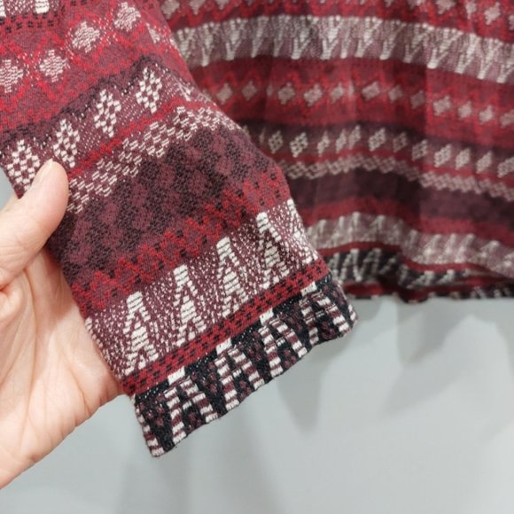 WOOLRICH Southwestern Half Zip Pullover Base Layer Medium - Picture 3 of 6